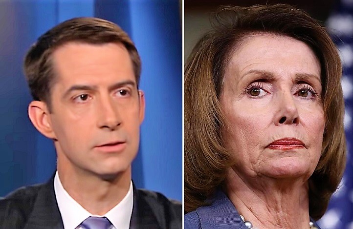 Tom Cotton Blasts Nancy Pelosi’s Deportation Stance: ‘If U.S. Can’t Deport Illegals Who Have Been Ordered Deported, Who Can We Deport?’