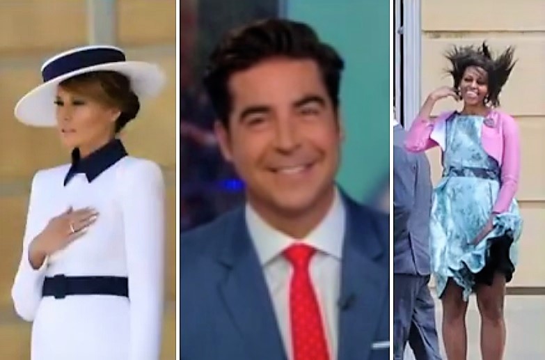 Jesse Watters Compares Melania Trump and Michelle Obama’s Royal Visits With The Queen Of England