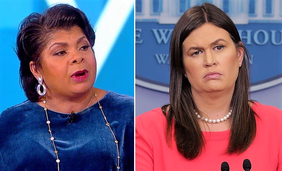 CNN’s April Ryan Takes a Cheap Shot At Sarah Sanders On Her Way Out Of The White House