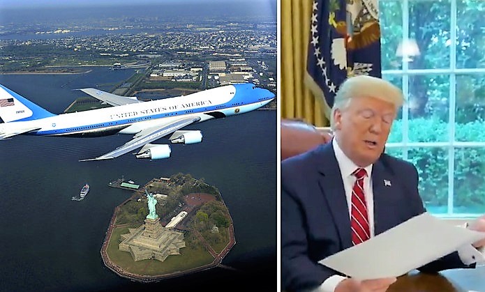 Trump Reveals New Patriotic Paint Job For Air Force One & The Democrats Try To Block It