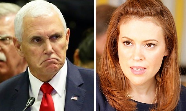 Alyssa Milano Compares VP Mike Pence To Heinrich Himmler In Another Display Of Hypocrisy