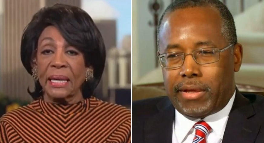 Maxine Waters Viciously Responds To Ben Carson’s “Shameless” Letter: “Doesn’t Have The Smarts For The Job”