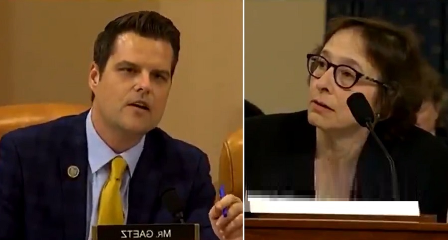 Matt Gaetz Rips Dem Witness After She Trashed Barron Trump: “Makes You Look Mean Attacking Minor Child Of POTUS”