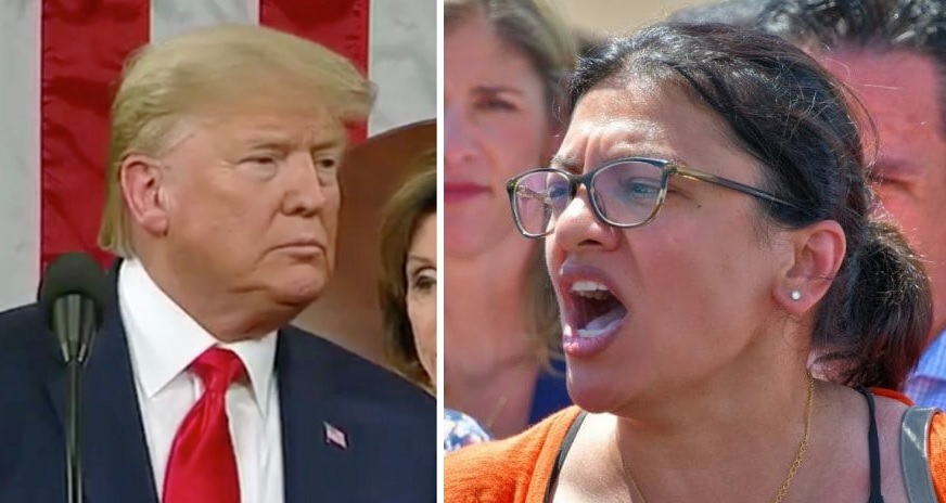 Rashida Tlaib Storms Out Of Trump’s SOTU In Disgraceful Show: “Shame On This Forever Impeached President”