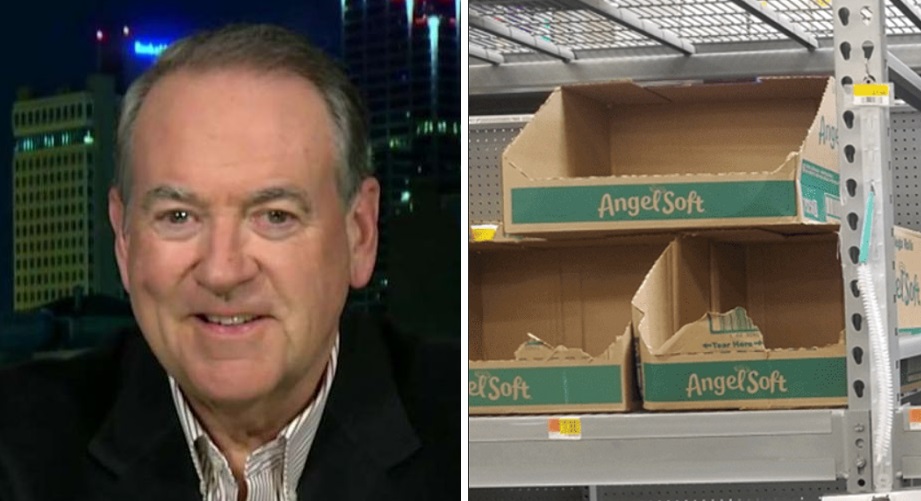 Mike Huckabee Reacts To Toilet Paper Shortage With a Hilarious Dig At The NY Times