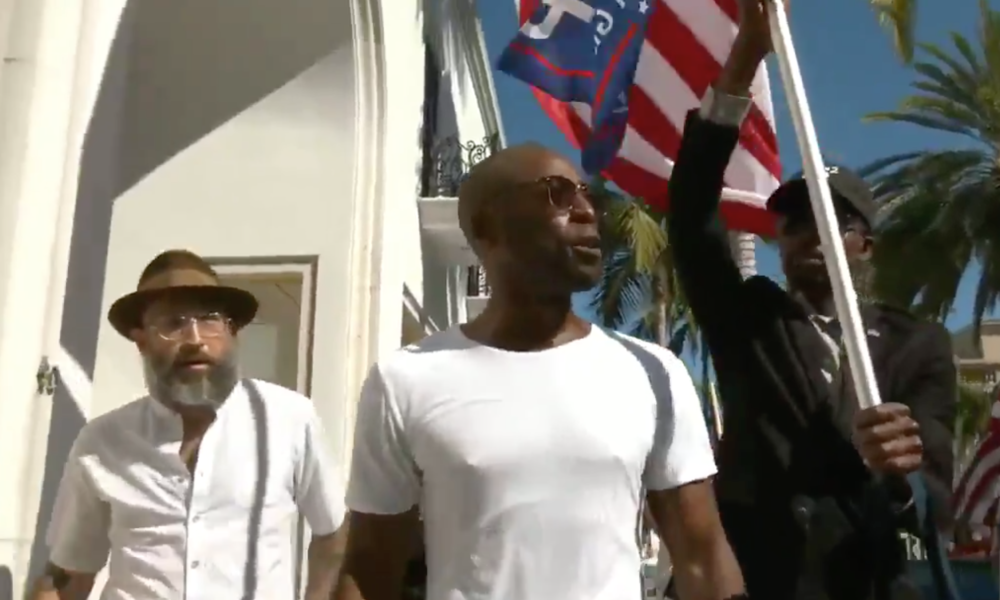 VIDEO: Black Trump Supporters March Through LA