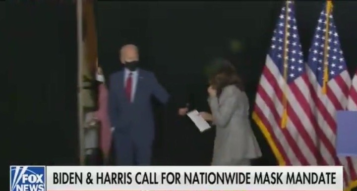 Biden & Harris Call For “Nationwide Mask Mandate Starting Immediately” – Then Refuse To Take Questions From Reporters