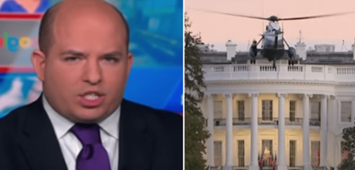 CNN’s Stelter Accuses POTUS Of “Cover Up” & “Performative Show Of Strength” As He Leaves Walter Reed Hospital