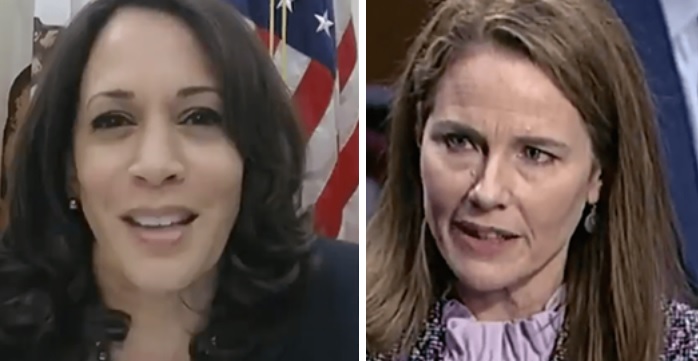 Kamala Harris to Judge Barrett “Voting Discrimination Still Exists, Do You Agree With That Statement?”