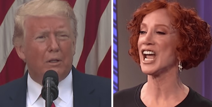 Kathy Griffin Says She Will Pray For Trump & Melania Only If They’re “On a Ventilator, For At Least 5 Days”